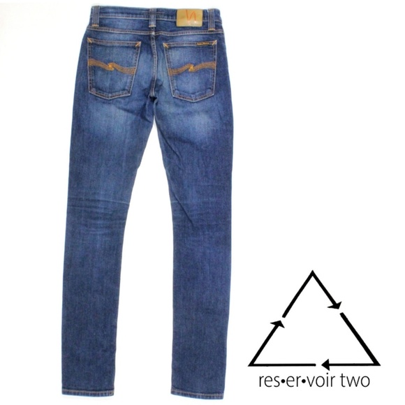 nudie tight long john denim stretch